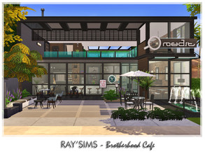 Sims 4 — Brotherhood Cafe by Ray_Sims — This lot fully furnished and decorated, without custom content. Simply cozy