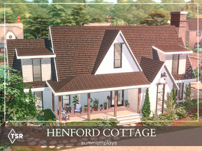 Sims 4 — Henford Cottage by Summerr_Plays — Henford Cottage is a little cottage right in the village center. Henford on