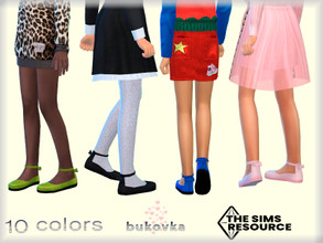 Sims 4 —   Shoes Child by bukovka — Shoes for girls, children. Installed stand-alone, suitable for the base game. My new