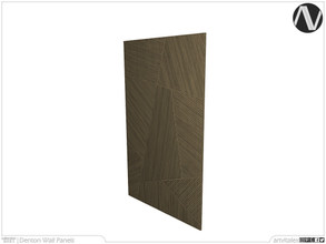 Sims 4 — Denton Wooden Grid Wall Panel Tall by ArtVitalex — Decorative Collection | All rights reserved | Belong to 2021