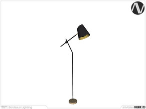 Sims 4 — Bordeaux Floor Lamp Adjustable by ArtVitalex — Lighting Collection | All rights reserved | Belong to 2021