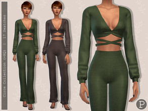 Sims 4 — Circe Blouse. by Pipco — A trendy blouse in 17 colors. Base Game Compatible New Mesh All Lods HQ Compatible