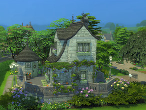 Sims 4 — Manor of Hydrangeas no cc by sgK452 — Lot 20x20 -Henford-on-Bagley - Magnificent manor house with all the