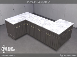 Sims 4 — Morgan Counter A by Mincsims — All Lods included. 10 swatches