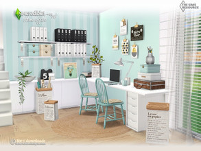 Sims 4 — Home Office [web transfer] by SIMcredible! — Today's update is a room with a compilation of lovely decorative