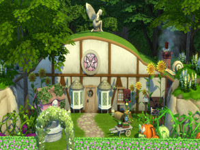 Sims 4 — Cottage (Enchanted) by susancho932 — Welcome to the Enchanted Cottage where a disguised witch sells woodwork.