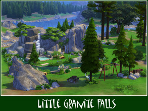 Sims 4 — Little Granite Falls (no CC) by Youlie25 — Sul Sul, Here is a little corner of nature away from life s daily