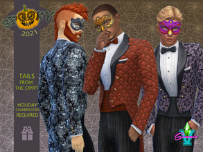 Sims 4 — Tails from the Crypt by SimmieV — Nothing says you're ready for the Fancy Dress Ball like a set of tails in