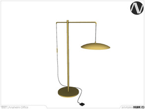 Sims 3 — Anaheim Floor Lamp by ArtVitalex — Office And Study Room Collection | All rights reserved | Belong to 2021