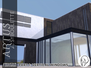 Sims 4 — Patreon Early Release - Artus Part 1 - Vertical windows by Syboubou — This is a very simple build set with