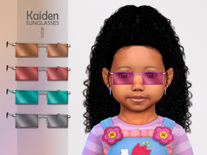 Sims 4 — Kaiden Sunglasses Toddler by Suzue — -New Mesh (Suzue) -12 Swatches -For Female and Male (Toddler) -HQ