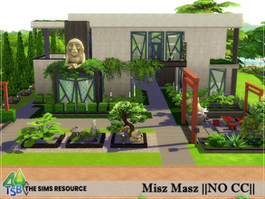 Sims 4 — Misz Masz || NO CC || by Bozena — The house is located in the Sage Estates . Willow Creek. Lot: 40 x 30 Value: $
