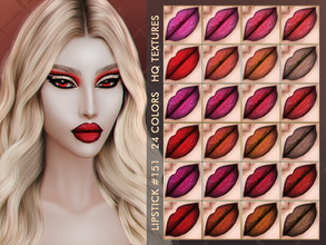 Sims 4 — [HALLOWEEN] LIPSTICK #151 by Jul_Haos — - CATEGORY: LIPSTICK - COLORS: 24 - SLIDERS COMPATIBLE - GENDER - FEMALE