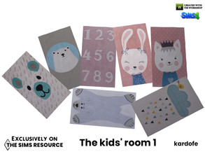 Sims 4 — The kids' room_Rug by kardofe — Carpet with children's motifs, in seven different options