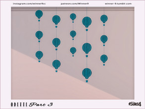 Sims 4 — Odette - Hanging decor hot air balloon by Winner9 — Hanging decor hot air balloon from Odette kidsroom part 3,