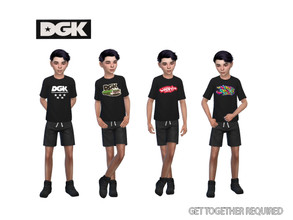 Sims 4 — DGK T-Shirt For Child by AeroJay — - T-Shirt For Child Only - Required Get Together - Thank You For
