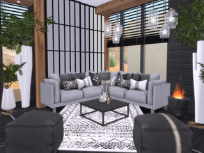 Sims 4 — Luna Livingroom by Suzz86 — Luna is a fully furnished and decorated livingroom. Size: 6x7 Value: $ 11,600 Short