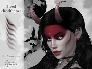 Sims 4 — Blood cheekbones by coffeemoon — Blush category 6 intensity levels for male and female: teen, young, adult,
