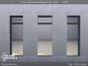 Sims 4 — Line NeverEndingArch 1x3 - Left by Mincsims — Left side 10 swathces for short wall