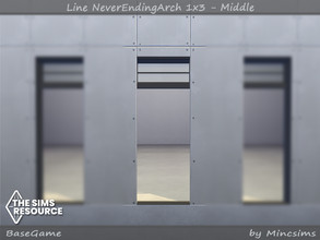 Sims 4 — Line NeverEndingArch 1x3 - Middle by Mincsims — Middle part 10 swathces for short wall