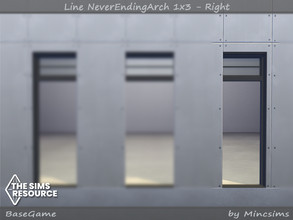 Sims 4 — Line NeverEndingArch 1x3 - Right by Mincsims — Right side 10 swathces for short wall