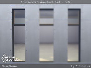 Sims 4 — Line NeverEndingArch 1x4 - Left by Mincsims — Left side 10 swathces for medium wall