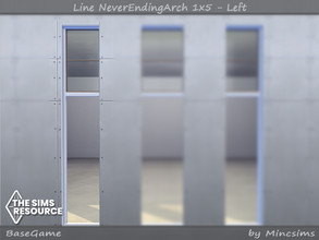 Sims 4 — Line NeverEndingArch 1x5 - Left by Mincsims — Left side 10 swathces for tall wall