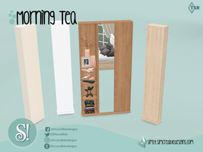 Sims 4 — Morning Tea decor column by SIMcredible! — by SIMcredibledesigns.com available at TSR 4 colors variations