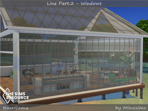 Sims 4 — Line Part.2 - Never Ending Windows by Mincsims — The set consists of 9 packages. -Left, Middle, Right -Short