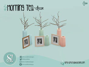 Sims 4 — Morning Tea vases branches frame decor by SIMcredible! — by SIMcredibledesigns.com available at TSR 7 colors +