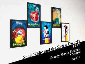 Sims 4 — Snow White and the Seven Dwarfs (1937) Movie Posters Part II by Loyrell — The "Snow White and the Seven