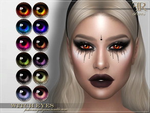 Sims 4 — Witch Eyes by FashionRoyaltySims — Standalone Custom thumbnail All ages and genders 12 color options HQ texture