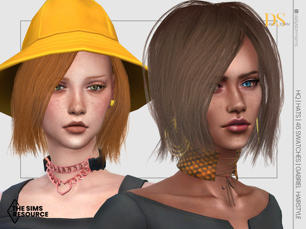 Sims 4 — Gabriel Hairstyle by DailyStorm — Short hairstyle, slightly shaggy. 46 hair shades (39 natural, 7 colored). -
