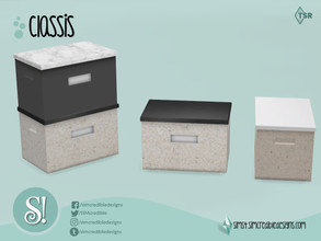 Sims 4 — Classis box big by SIMcredible! — by SIMcredibledesigns.com available at TSR 3 colors variations