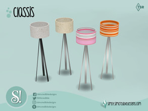 Sims 4 — Classis Floor lamp by SIMcredible! — by SIMcredibledesigns.com available at TSR 4 colors variations