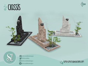 Sims 4 — Classis Fountain by SIMcredible! — by SIMcredibledesigns.com available at TSR 3 colors variations
