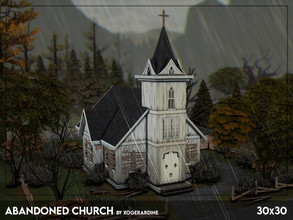Sims 4 — Abandoned Church (NO CC) by xogerardine — Abandoned Church for your spooky sims! I had this photo of an old