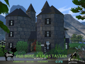 Sims 4 — FGD Bone-a-Lisas Tavern by Merit_Selket — Happy Halloween and enjoy your stay at the oldest Tavern in Forgotten