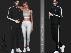 Sims 4 — Set I Male - Sports Wear Collection by Viy_Sims — All Maps 5 Colors Compatible with HQ mode Low Poly