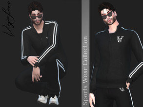 Sims 4 — Top VI Male - Sports Wear Collection by Viy_Sims — All Maps 8 Colors Compatible with HQ mode Low Poly
