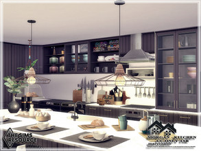 Sims 4 — MORGAN - KITCHEN - CC only TSR by marychabb — I present a room - Kitchen , that is fully equipped. Tested. Cost: