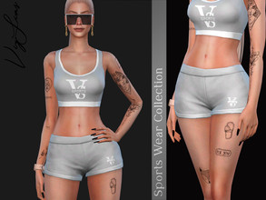 Sims 4 — Shorts I Female - Sports Wear Collection by Viy_Sims — All Maps 5 Colors Compatible with HQ mode Low Poly