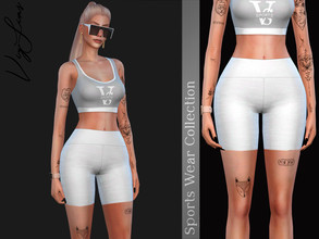 Sims 4 — Shorts II Female - Sports Wear Collection by Viy_Sims — All Maps 5 Colors Compatible with HQ mode Low Poly
