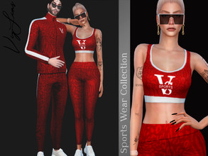 Sims 4 — Exclusive Top - Sports Wear Collection  by Viy_Sims — All Maps 7 Colors Compatible with HQ mode Low Poly