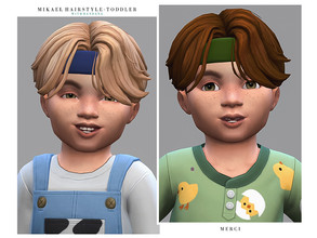 Sims 4 — Mikael Hairstyle - Toddler by -Merci- — New Maxis Match Hairstyle for Sims4. -For toddler. -Base Game