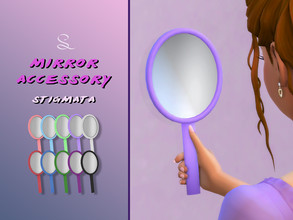 Sims 4 — Mirror Accessory by simlasya — All LODs New mesh 10 swatches Toddler to elder Custom thumbnail Not compatible