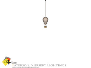 Sims 4 — Paterson Air Balloon Ceiling Lamp Short by Onyxium — Onyxium@TSR Design Workshop Lighting Collection | Belong To
