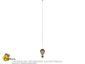 Sims 4 — Paterson Air Balloon Ceiling Lamp Tall by Onyxium — Onyxium@TSR Design Workshop Lighting Collection | Belong To