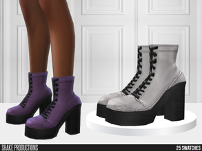 Sims 4 — 794 - High Heel Boots by ShakeProductions — Shoes/High Heels - Boots New Mesh All LODs Handpainted 25 Colors