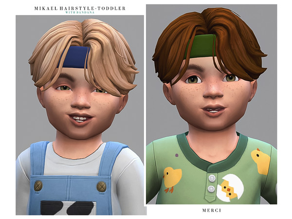 Sims 4 — Mikael Hairstyle - Toddler by -Merci- — New Maxis Match Hairstyle for Sims4. -For toddler. -Base Game